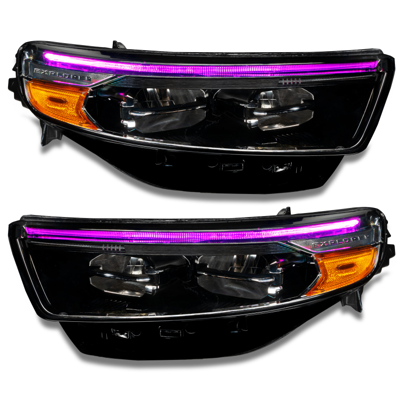 Ford Explorer Headlight Upgrade Kit - ORACLE Lighting - ColorSHIFT - Dynamic RGB - `20-`22